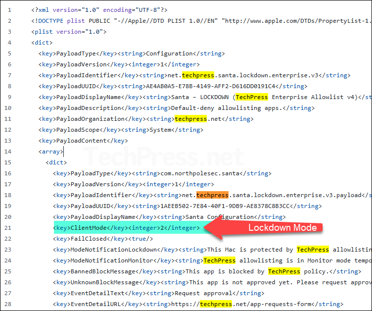 Create .mobileconfig file for Santa App
