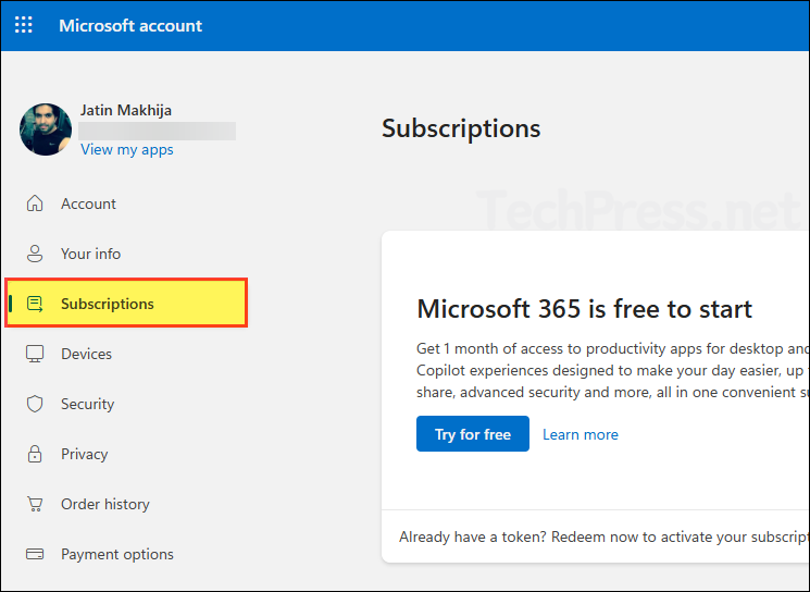 Verify your Microsoft 365 Subscription