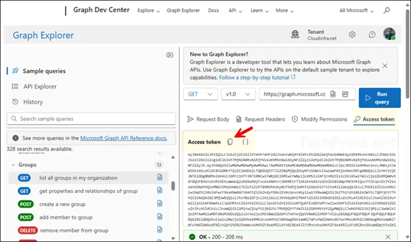 Connect Graph Powershell with an access token