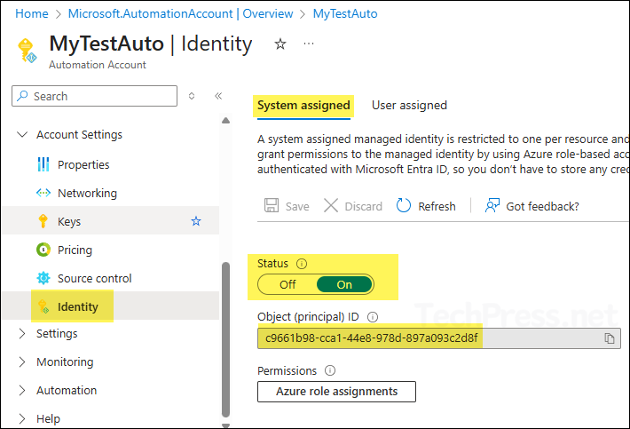 Connect to Graph PowerShell using Managed Identity