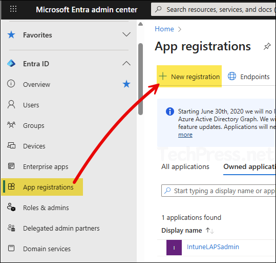 Create an App Registration in Entra
