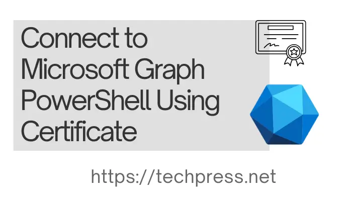 Connect to Microsoft Graph PowerShell Using Certificate