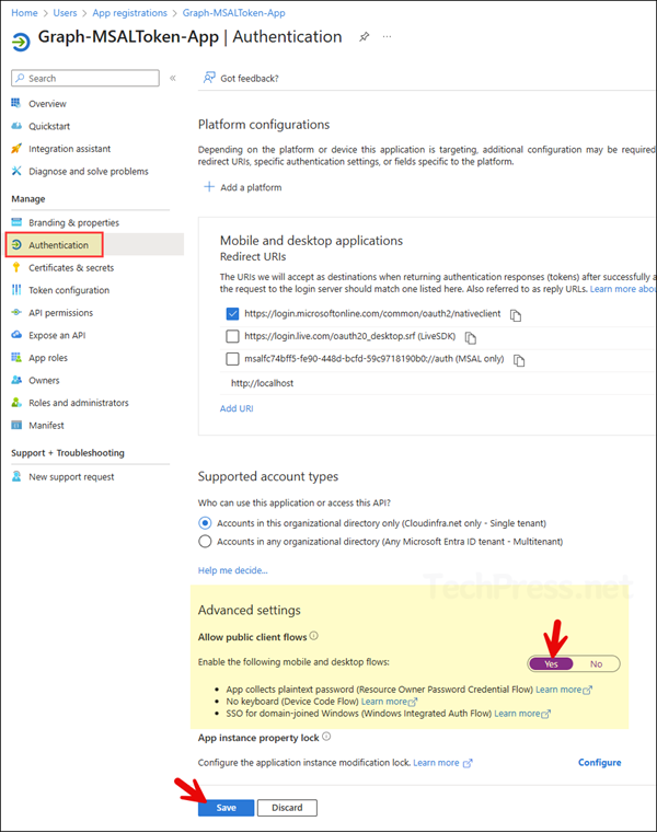 AADSTS7000218 error code
