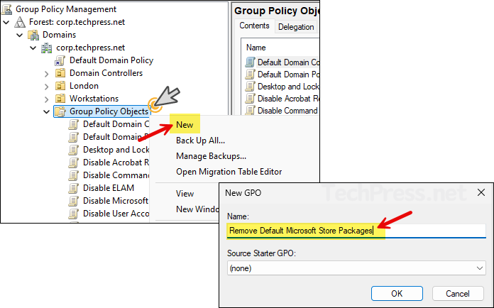 Create a GPO to Remove Default Microsoft Store Packages