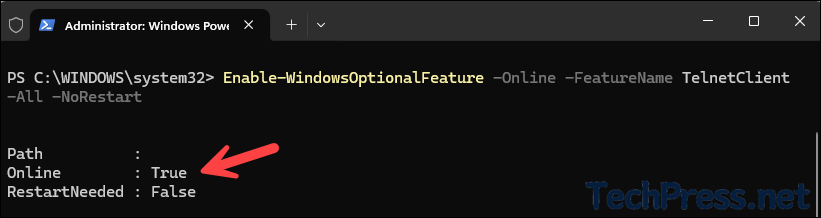 Enable or Disable Telnet with PowerShell