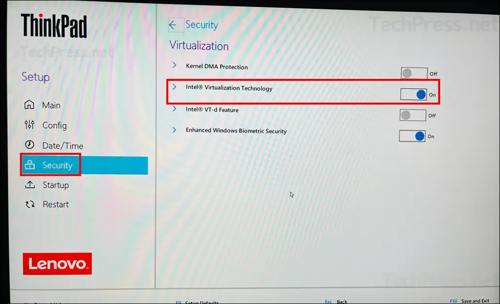 Enable Virtualization in BIOS/UEFI