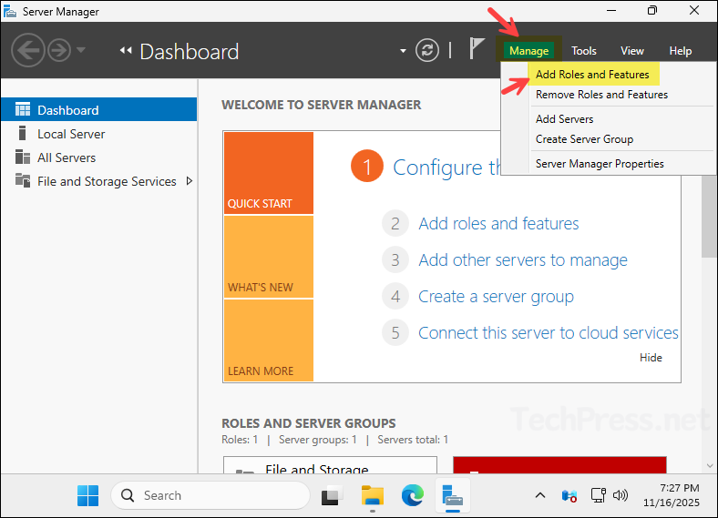 Install Active Directory Certificate Services Role