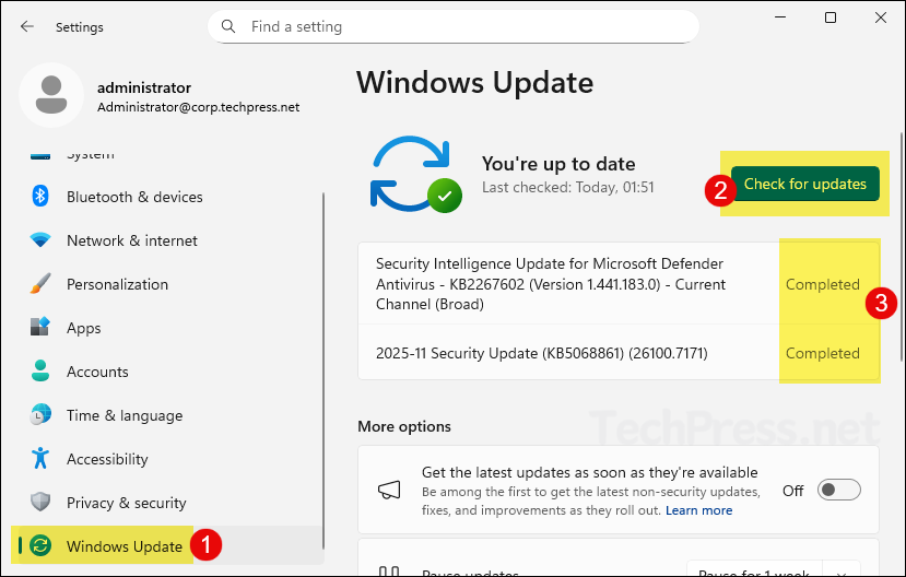 Update Domain Controllers