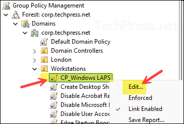 Edit CP_Windows LAPS