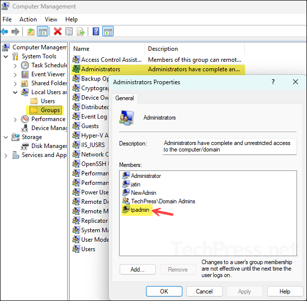 LAPS local admin account created