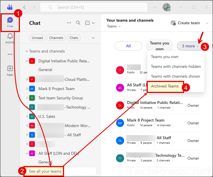 List Archived Teams in Microft Teams