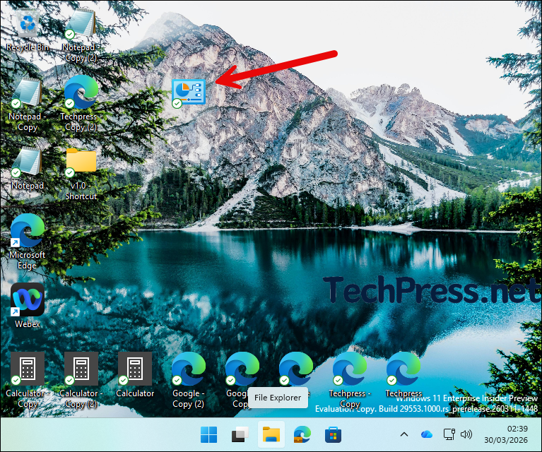 Winidows 11 God mode icon
