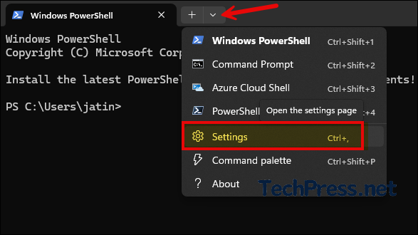 Set Windows Terminal as default from Windows Terminal Settings