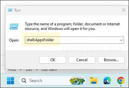 Find AUMID of Apps from File Explorer