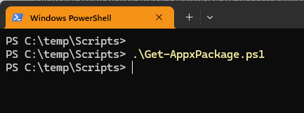 Exporting the Application User Model IDs (AUMIDs) of all installed apps