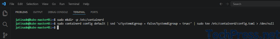 Create a default config file